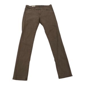 AG Adriano Goldschmied Tan The Legging Super Skinny Jeans Size 32x31 Made in USA